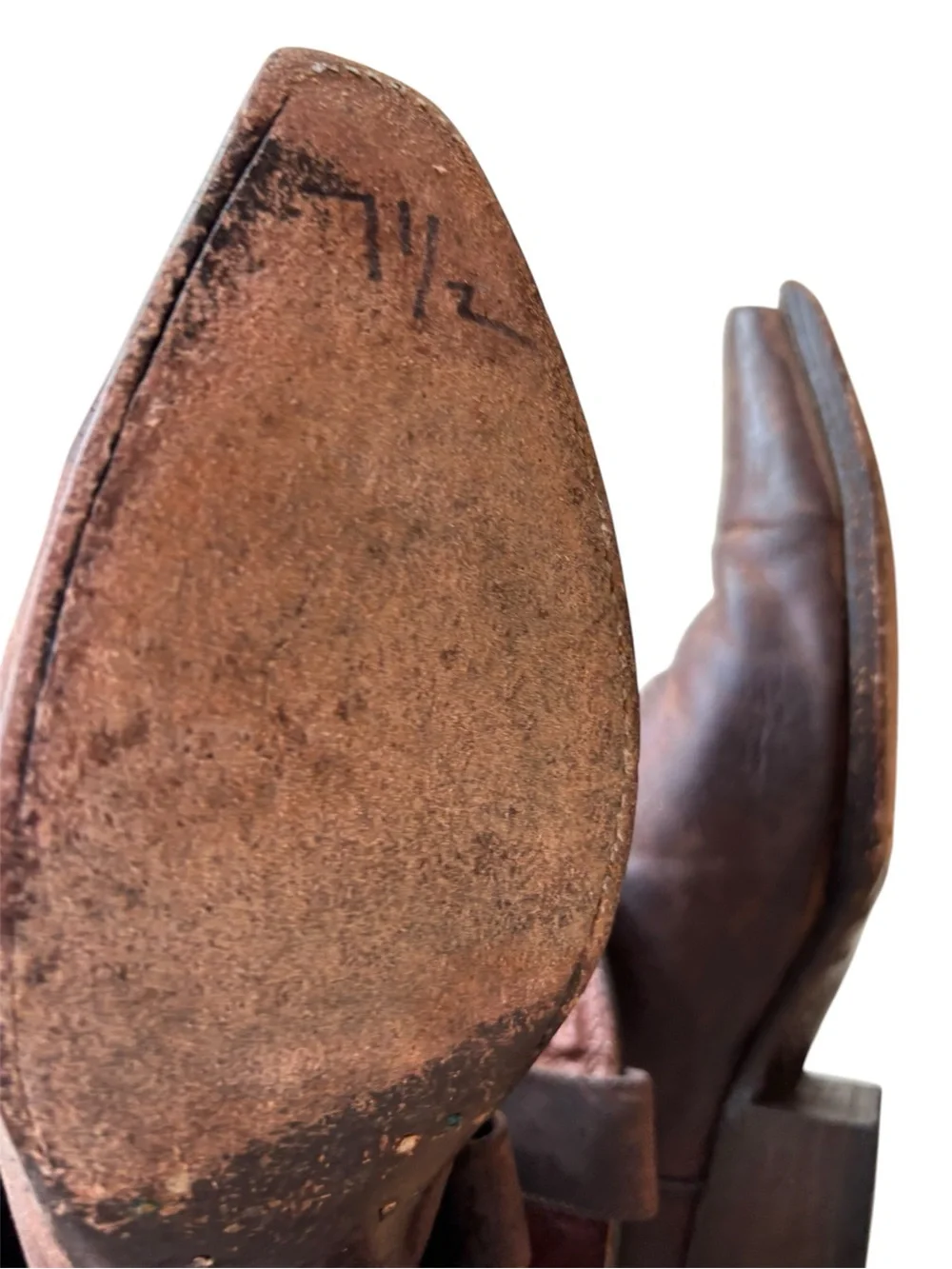 Dan Post Vintage Embellished Western Leather Booties – Size 7.5